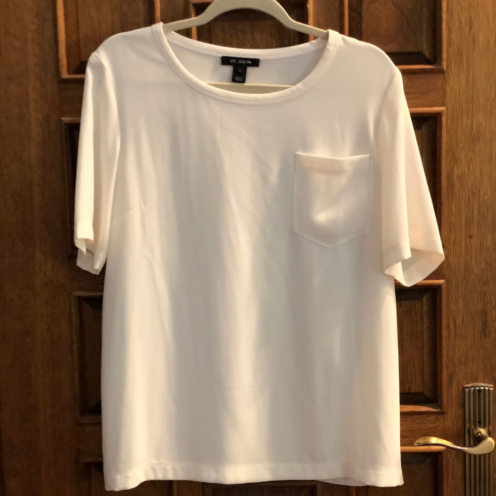 NWOT St. John ivory tee